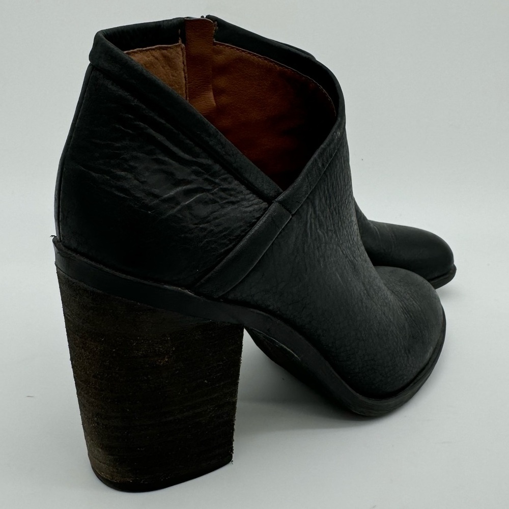 Lucky Brand Salza Black Leather Ankle Bootie Size 8 - Picture 14 of 14